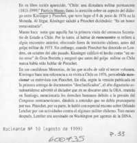 Chile, una dictadura militar permanente (1811-1999)  [artículo]