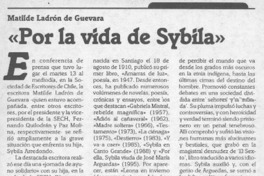 "Por la vida de Sybila"  [artículo]