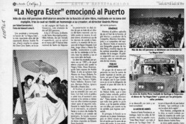 "La Negra Ester" emocionó al Puerto