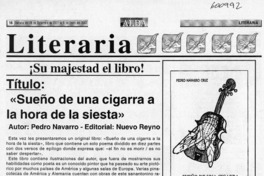 "Sueño de una cigarra a la hora de la siesta"  [artículo] Luis Paz