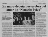 En mayo debuta nueva obra del autor de "Nemesio Pelao"  [artículo] Javier Ibacache V.