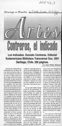 Contreras, el indicado  [artículo] Juan Pablo Jiménez
