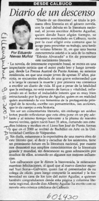 Diario de un descenso  [artículo] Eduardo Nievas Muñoz