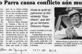 Roberto Parra causa conflicto aún muerto  [artículo]