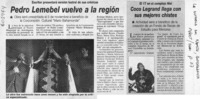 Pedro Lemebel vuelve a la región  [artículo]