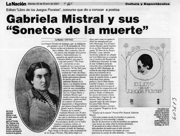 Gabriela Mistral y sus "Sonetos de la muerte"