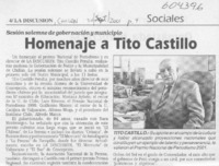 Homenaje a Tito Castillo  [artículo]