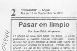 Pasar en limpio  [artículo] Juan Pablo Ampuero