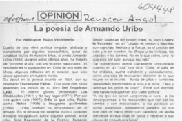 La poesía de Armando Uribe  [artículo] Wellington Rojas Valdebenito