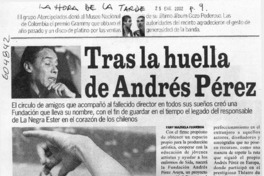 Tras la huella de Andrés Pérez  [artículo] Fany Mazuela Figueroa