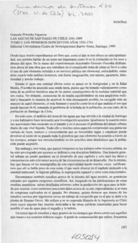 Las aguas de Santiago de Chile 1541-1999  [artículo] Armando de Ramón Folch