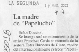La madre de "Papelucho"  [artículo] Eduardo Gomien Díaz