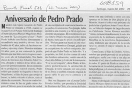 Aniversario de Pedro Prado  [artículo] Luis Merino Reyes