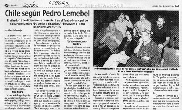 Chile según Pedro Lemebel  [artículo] Claudia Carvajal