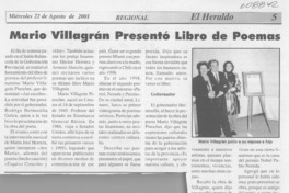 Mario Villagrán presentó libro de poemas  [artículo]