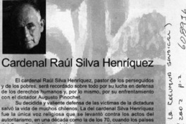 Cardenal Raúl Silva Henríquez  [artículo]