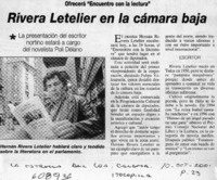 Rivera Letelier en la cámara baja  [artículo]