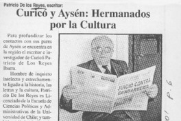 Curicó y Aysén, hermanados por la cultura  [artículo]