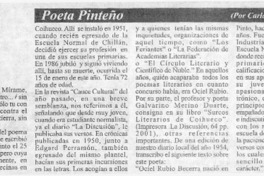 Poeta pinteño  [artículo] Carlos René Ibacache