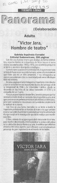 "Víctor Jara, hombre de teatro"  [artículo]