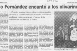 Tito Fernández encantó a los olivarino  [artículo] Fabiola Cáceres