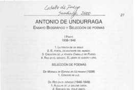 Antonio de Undurraga  [artículo] Gloria González Melgarejo
