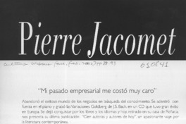 Pierre Jacomet  [artículo] Patricio Heim