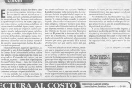 El proscrito y otros relatos  [artículo] Carlos Jorquera Alvarez