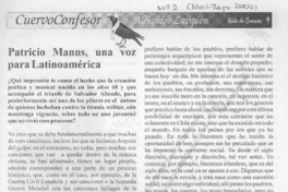 Patricio Manns, una voz para Latinoamérica  [artículo]