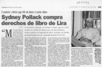 Sydney Pollack compra derechos de libro de Lira  [artículo] A. G. B.