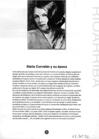 Stella Corvalán y su época  [artículo]