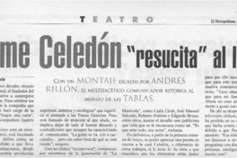 Jaime Celedón "resucita" al Ictus  [artículo] Pilar Ovalle