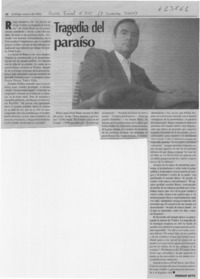 Tragedia del paraíso  [artículo] Hernán Soto