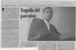 Tragedia del paraíso  [artículo] Hernán Soto