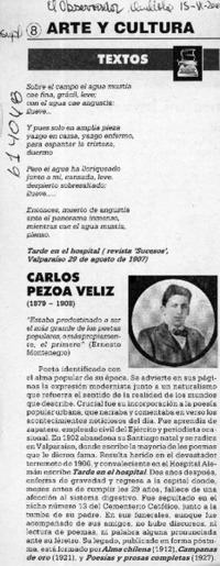 Carlos Pezoa Véliz  [artículo]