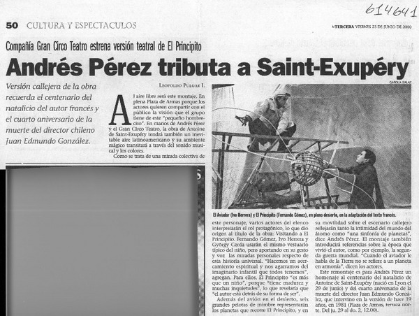 Andrés Pérez  [artículo] Leopoldo Pulgar I.