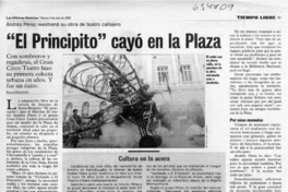 "El Principito" cayó en la Plaza  [artículo] Karla Henríquez