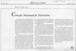 Consejo Nacional de Televisión  [artículo]
