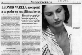 Leonor Varela acompañó a su padre en sus últimas horas  [artículo]