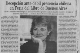 Decepción ante débil presencia chilena en Feria del Libro de Buenos Aires  [artículo]
