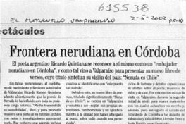 Frontera nerudiana en Córdoba  [artículo]