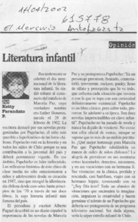 Literatura infantil  [artículo] Ketty Farandato Politis