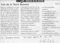 Luis de la Torre Aravena  [artículo] A. T.