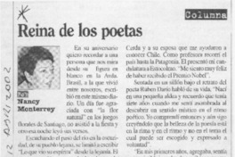Reina de los poetas  [artículo] Nancy Monterrey