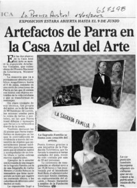 Artefactos de Parra en la Casa Azul del Arte  [artículo]