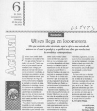 Ulises llega en locomotora  [artículo] Luis López-Aliaga