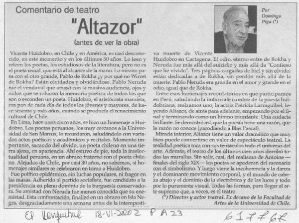 "Altazor"