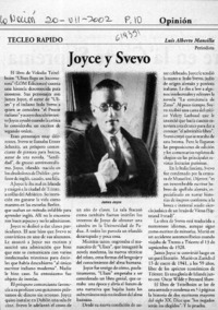 Joyce y Svevo  [artículo] Luis Alberto Mansilla