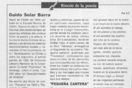 Guido Solar Barra  [artículo] A. T.