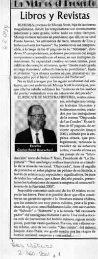 Libros y revistas  [artículo] Carlos René Ibacache